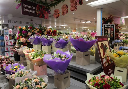 Longacres Bagshot individual hand tied bouquets made in house from seasonal cut flowers