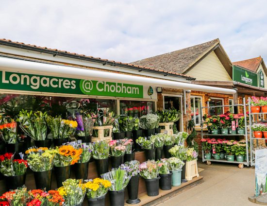 Image of the front of the Longacres Chobham store