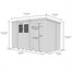 Flat Pack Pent Wooden Garden Shed Direct Dispatch Alternative Image