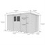 Flat Pack Pent Wooden Garden Shed Direct Dispatch Alternative Image