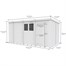 Flat Pack Pent Wooden Garden Shed Direct Dispatch Alternative Image