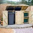 Garden Village 2 Wheelie Bin - 2 Recycle Box Combination Chest - Direct Dispatch Alternative Image
