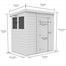 Flat Pack Pent Wooden Garden Shed Direct Dispatch Alternative Image