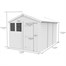 Flat Pack Apex Wooden Garden Shed Direct Dispatch Alternative Image