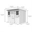 Flat Pack Pent Wooden Summer Garden Shed Direct Dispatch Alternative Image