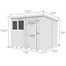 Flat Pack Pent Wooden Garden Shed Direct Dispatch Alternative Image