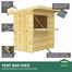 Flat Pack Pent Wooden Garden Bar Direct Dispatch Alternative Image