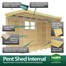 Flat Pack Pent Wooden Garden Shed Direct Dispatch Alternative Image