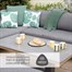 Leisuregrow Peru L-Shape Modular Outdoor Garden Furniture Dining Set Alternative Image