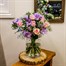 Pastel Roses & Freesia Cut Flower Hand Tied Bouquet Alternative Image