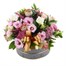 Pink and Cream Hat Box Floral Arrangement Alternative Image