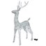 Three Kings 115cm Silver Glitter Twist Light Up Christmas Reindeer Decoration (2506050) Alternative Image