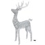 Three Kings 140cm Silver Glitter Twist Light Up Christmas Reindeer Decoration (2506051) Alternative Image