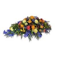 With Sympathy Flowers - Mixed Colour Double Ended Spray - 3ft