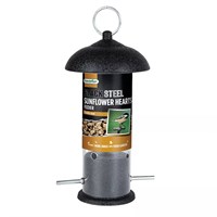 Gardman Black Steel Sunflower Hearts Wild Bird Feeder (A01533)