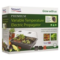 Stewart Garden 52cm Premium Variable Control Electric Propagator - Black (2599005)