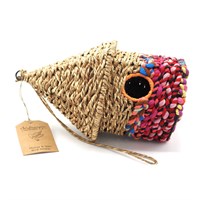 Jardinopia Fairtrade Bird House Cylindrical Roof (BBJUTE0002)