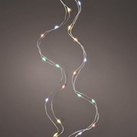 Kaemingk 20 Micro LED Battery Operated Christmas String Lights - Multi Colour (485028)