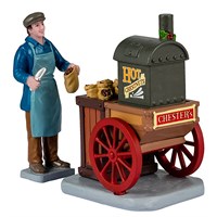 Lemax Chester's Hot Chestnuts - Set of 2 Christmas Figurines (42328)