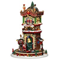 Lemax Christmas 'Time' Countdown LED Christmas Building with Adaptor (65518-UK)