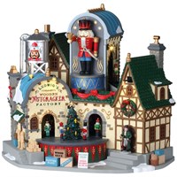Lemax Ludwig’s Wooden Nutcracker Factory Sights & Sound Christmas Building (95463-UK)
