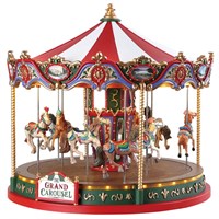 Lemax The Grand Carousel Mains Powered Sights & Sound Christmas Carnival Ride (84349)