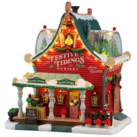 Lemax Festive Tidings Nursery Battery Operated Christmas Building (55350)