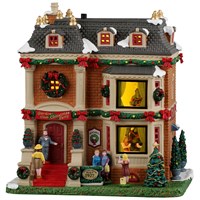 Lemax Garden Club Christmas Party LED Christmas Building with Adaptor (65580-UK)