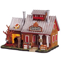 Lemax Maple Grove Sugar Shack LED Christmas Building with Adaptor (55235-UK)