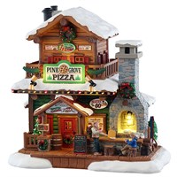 Lemax Pine Grove Pizza Battery Operated Christmas Building (55322)