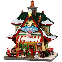 Lemax Polar Frost Ice Cream Parlor Battery Operated Christmas Building (65531)