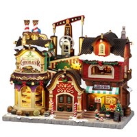 Lemax The Holly Jolly Chocolatier & Coffee Shop LED Building with Adaptor (65521-UK)