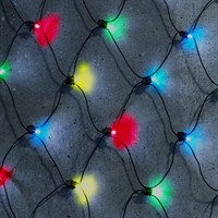 Noma 160 Fit & Forget Multicolour LED Net Battery Christmas Lights (6826185)