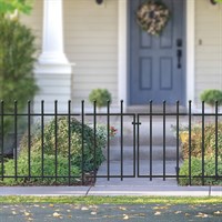 Panacea Ball Top Fence Section - Black (87210)