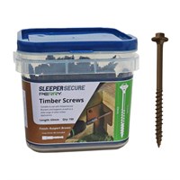Perry 63mm Sleeper Screw Brown Hex Head 150Pk (4729T0063Br)