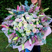 Petal Paradise Hand Tied Floral Bouquet