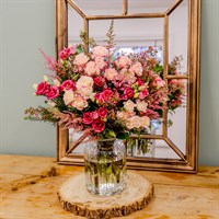 Pink Hand Tied Bouquet - Classic