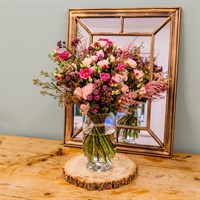 Pink Hand Tied Bouquet - Premium