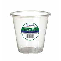 Stewart Garden 16cm Clear Plant Pots (2644008)