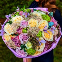 Sweet Serenity Hand Tied Floral Bouquet