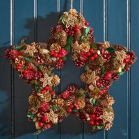 Three Kings 35cm Three Kings Artificial Christmas Star Wreath (2541101)