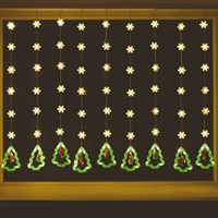 Three Kings 9 Drop Christmas Tree Curtain String Lights (2514018)