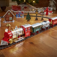 Three Kings Festive Flyer Christmas Train Set with Track & Village (2591015)