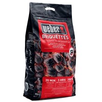 Weber Barbecue Charcoal BBQ Fuel Briquette 8kg (17591) Charcoal