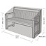 Garland 2 Seater Garden Bench Cover Green (W1264)