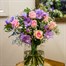 Pastel Roses & Freesia Cut Flower Hand Tied Bouquet