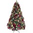 Portland Fir 2.1m (7ft) Red Envy Traditional Decorated Pre Lit Artificial Christmas Tree (EB201D)