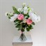 White and Pink Faux Floral Bouquet